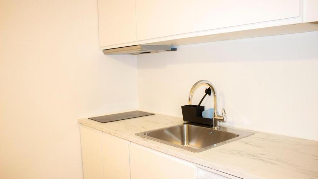 Kuchyň nebo kuchyňský kout v ubytování Apartment, Taastrup