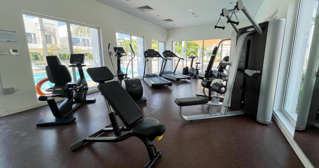 Fitness centrum a/nebo fitness zařízení v ubytování Luxury 2 bedroom villa pool beach gym access