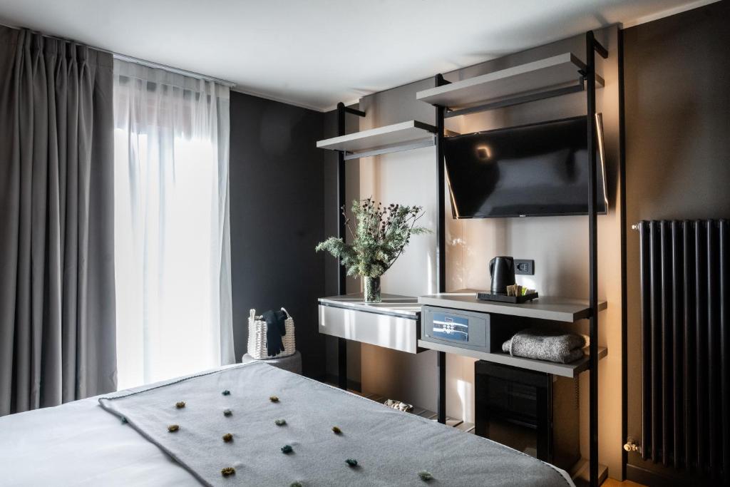 Kuchyň nebo kuchyňský kout v ubytování Hotel Due Cime
