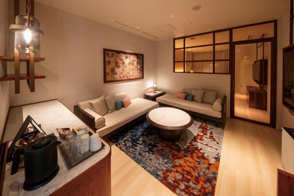 Posezení v ubytování Hotel Springs Makuhari Premier