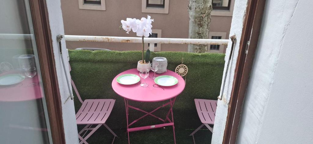 Balkón nebo terasa v ubytování Le Colibri