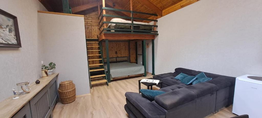 Posezení v ubytování Apartmány za Plotem