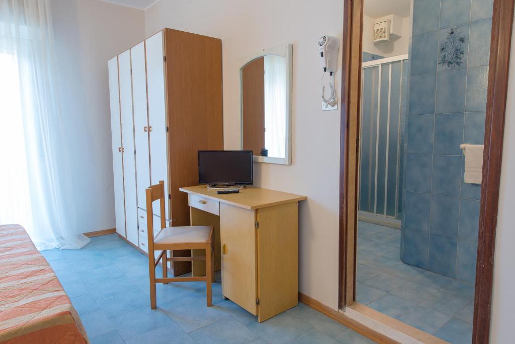 TV a/nebo společenská místnost v ubytování Hotel Falco