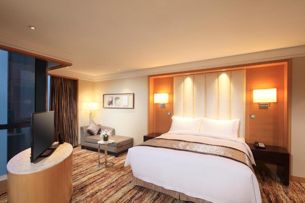 Postel nebo postele na pokoji v ubytování DoubleTree by Hilton Wuhu