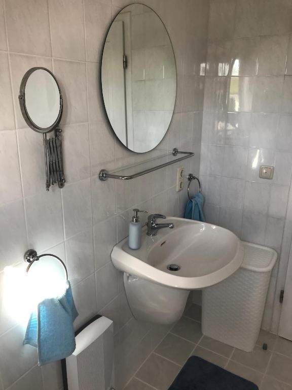 Koupelna v ubytování Ferienwohnung Lau
