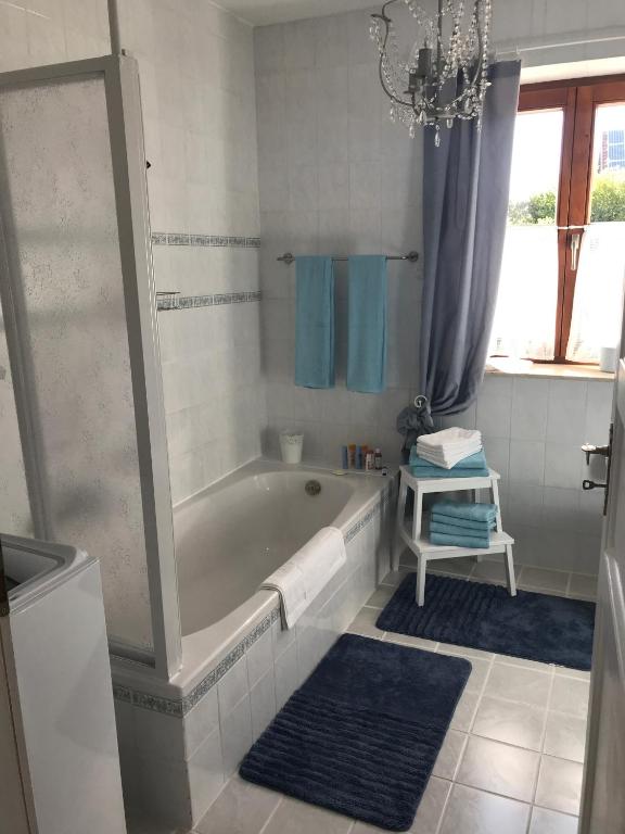 Koupelna v ubytování Ferienwohnung Lau