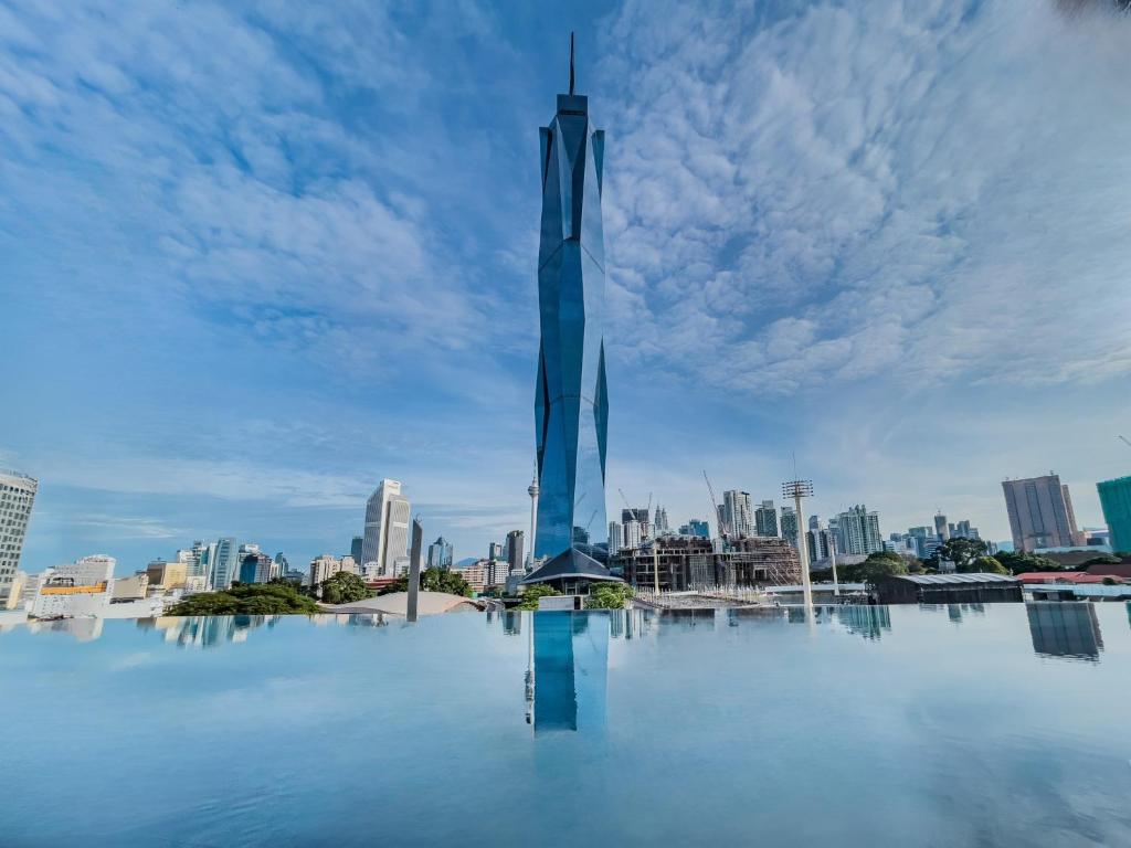 Nespecifikovaný výhled na destinaci Kuala Lumpur nebo výhled na město při pohledu z aparthotelu