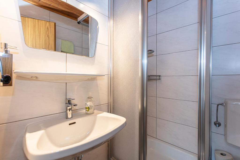 Koupelna v ubytování Ferienhaus Alpenrose