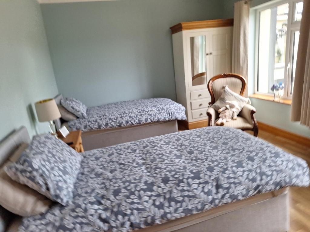 Postel nebo postele na pokoji v ubytování Ballnamona house