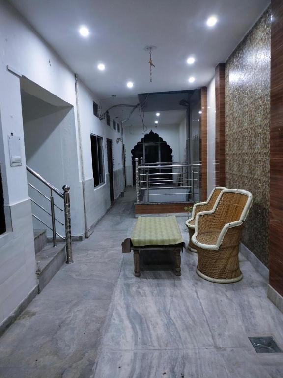 Posezení v ubytování Priya guest house pushkar