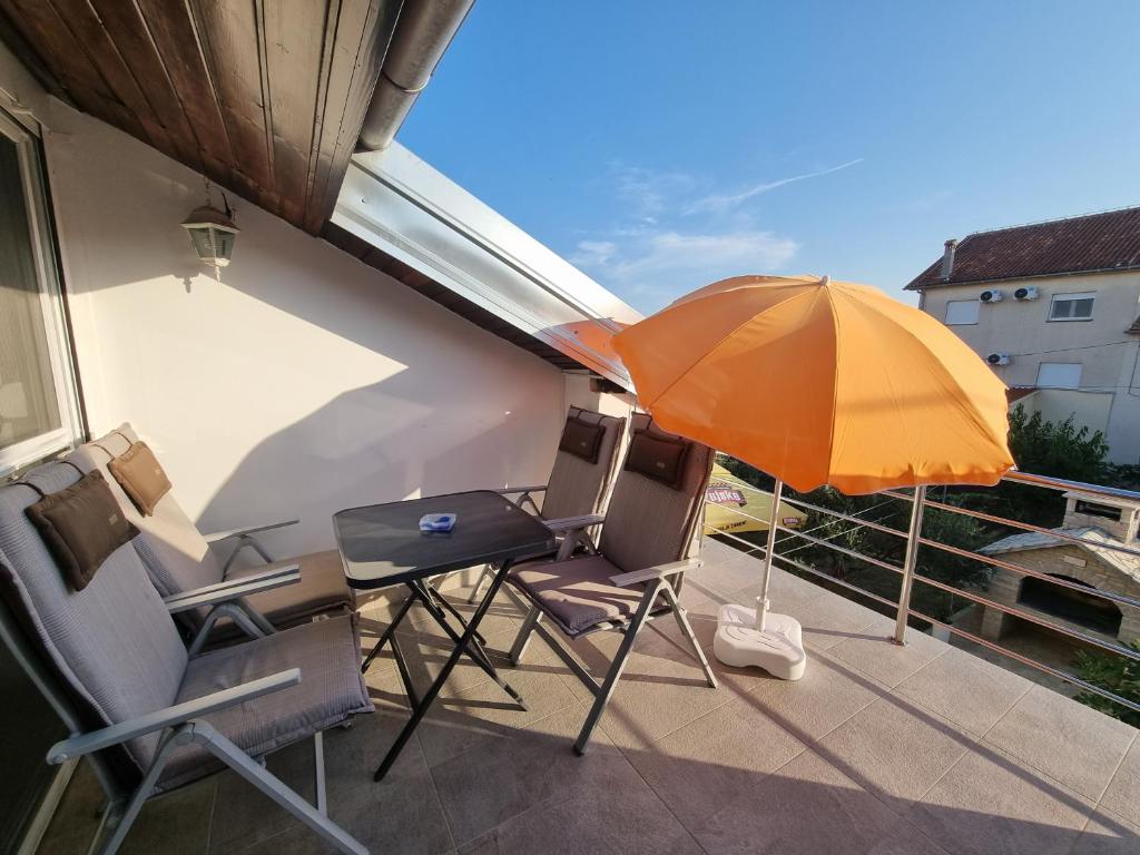 Balkón alebo terasa v ubytovaní Apartments LUNA