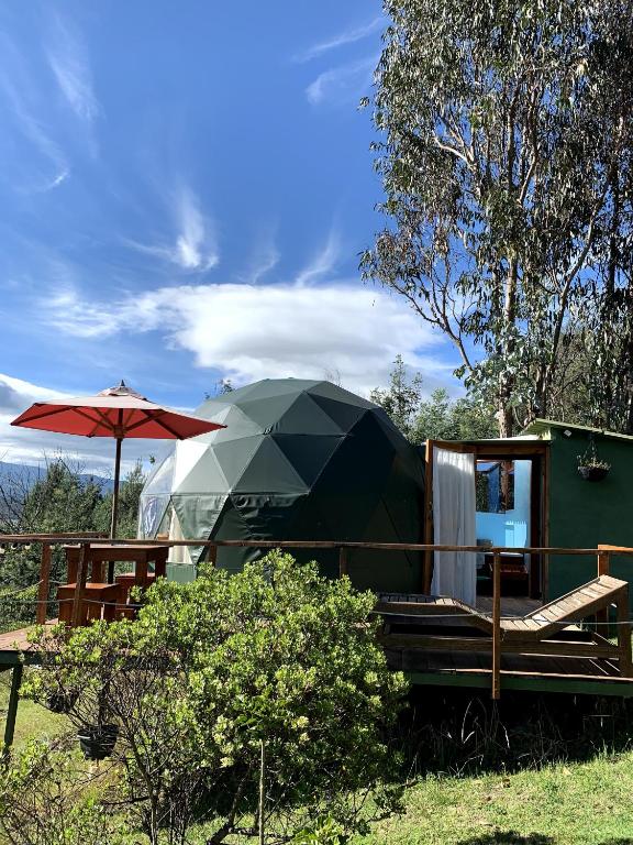 Jardí fora de Glamping La Cacica