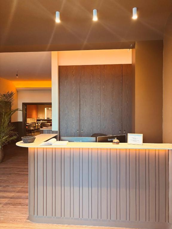 Kuchyň nebo kuchyňský kout v ubytování Hotel Prado