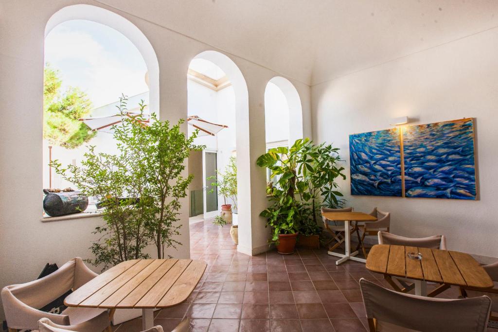 Posezení v ubytování Aegusa Hotel