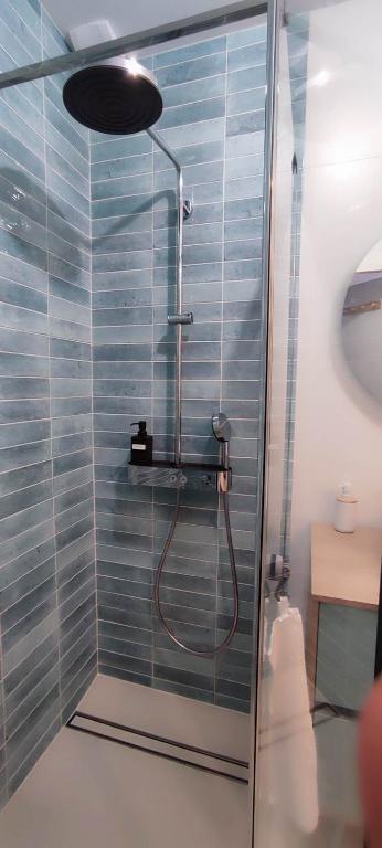 Kúpeľňa v ubytovaní Charmante dépendance T3 vue Mer