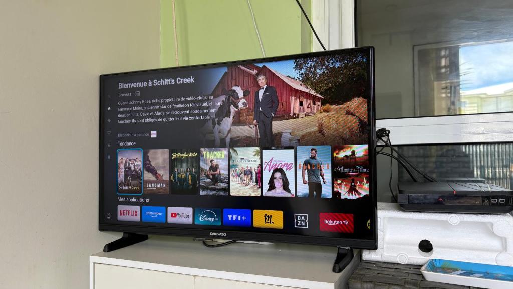 TV a/nebo společenská místnost v ubytování Résidence Le Clos de l'Anse