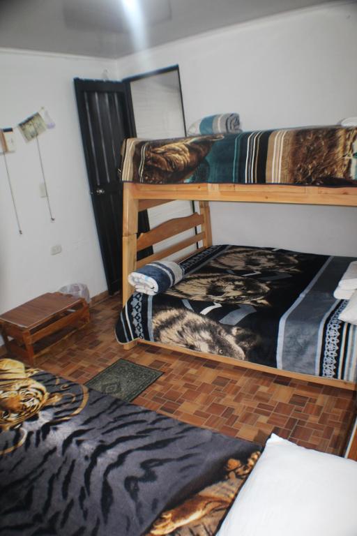 Postel nebo postele na pokoji v ubytování Hostal Pachanuna