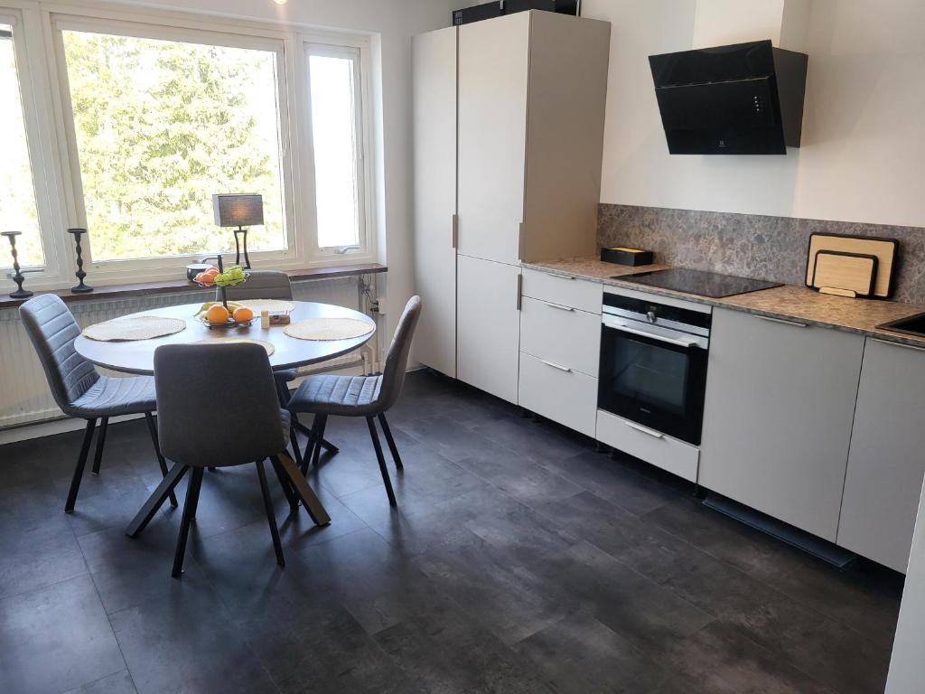 Kuchyň nebo kuchyňský kout v ubytování Sundsvall Timrå