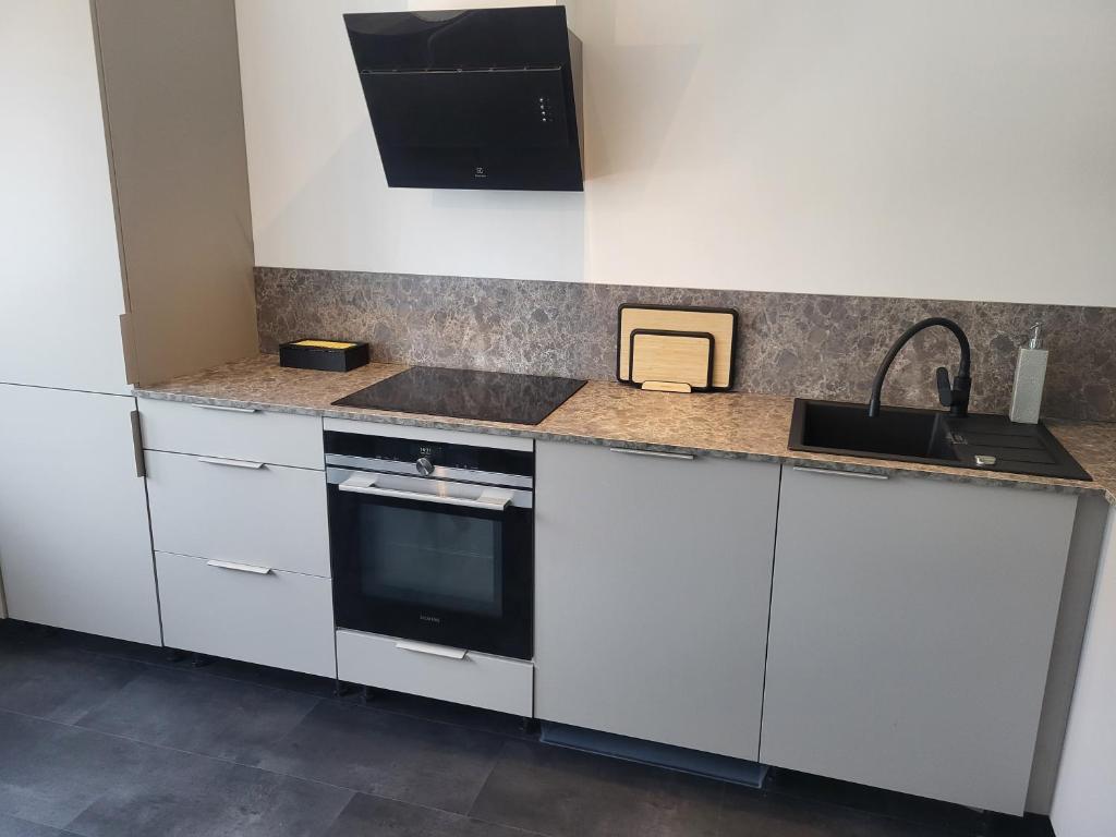 Kuchyň nebo kuchyňský kout v ubytování Sundsvall Timrå