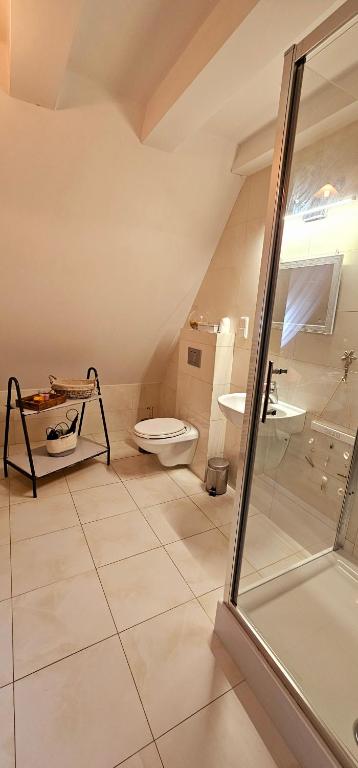 Koupelna v ubytování Hotel Siesta
