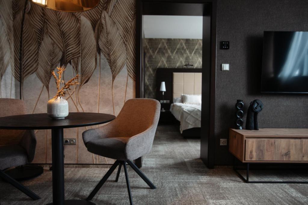 TV a/nebo společenská místnost v ubytování Interhotel Tatra