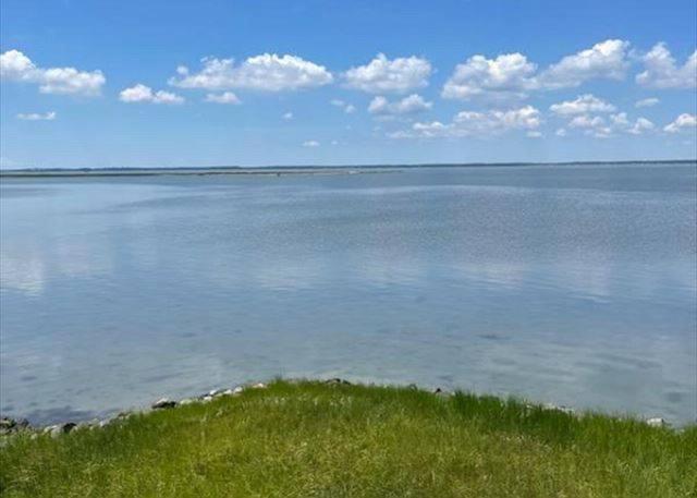 a view of a large body of water with grass at Poole's Cove - Waterfront; Main Street! in Deep Hole