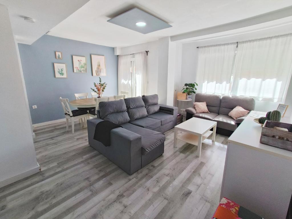 Χώρος καθιστικού στο Apartamento Cisne Caleta