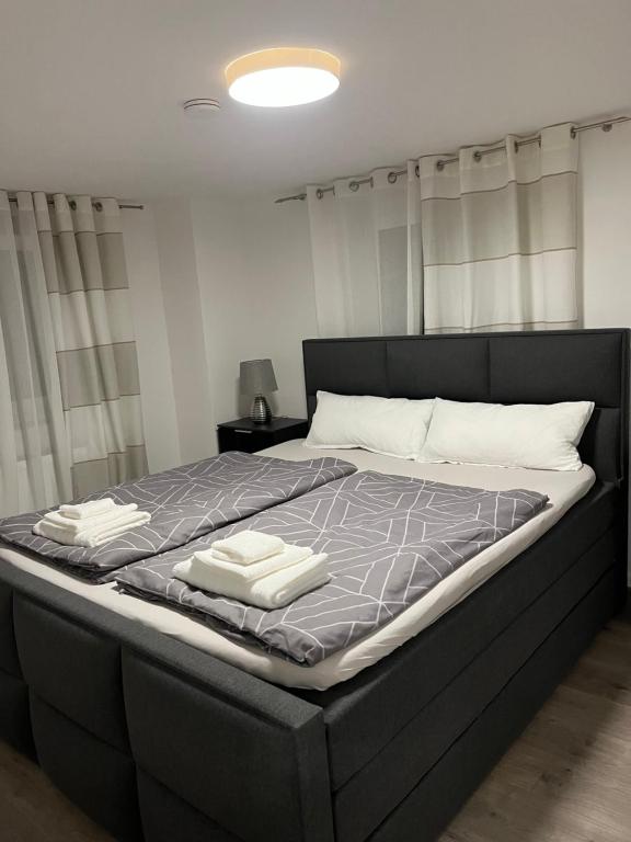 Postel nebo postele na pokoji v ubytování Wohnung