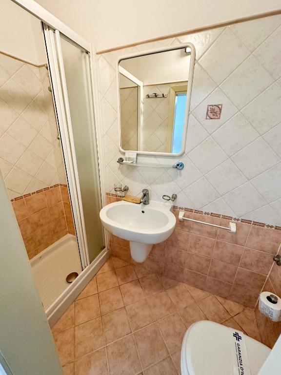 Koupelna v ubytování Hotel Sant'Angelo