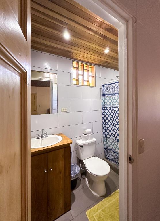 Koupelna v ubytování El Clan Hostel