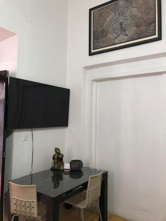 TV a/nebo společenská místnost v ubytování Hostal Centeno