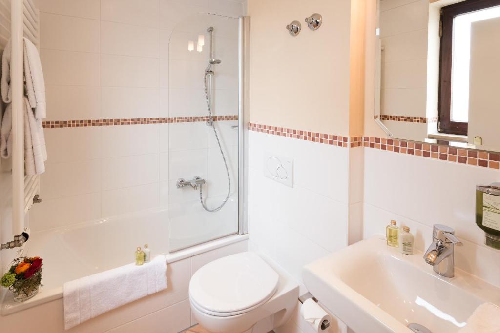 Koupelna v ubytování Hotel Sollner Hof