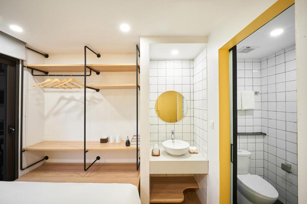 Koupelna v ubytování Wilque Hotel Hanoi
