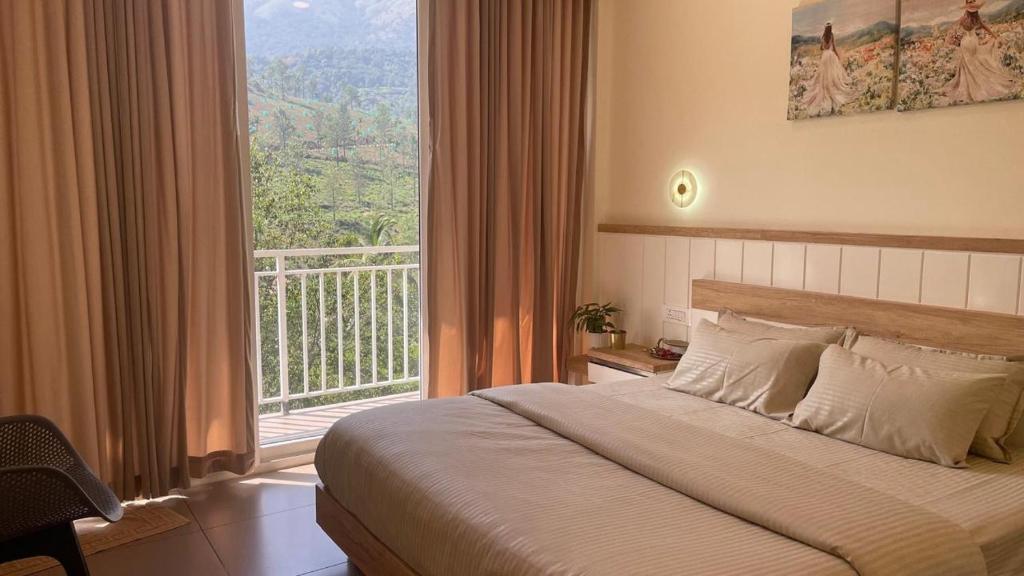 Postel nebo postele na pokoji v ubytování Mountain Serenity Meppadi, Wayanad