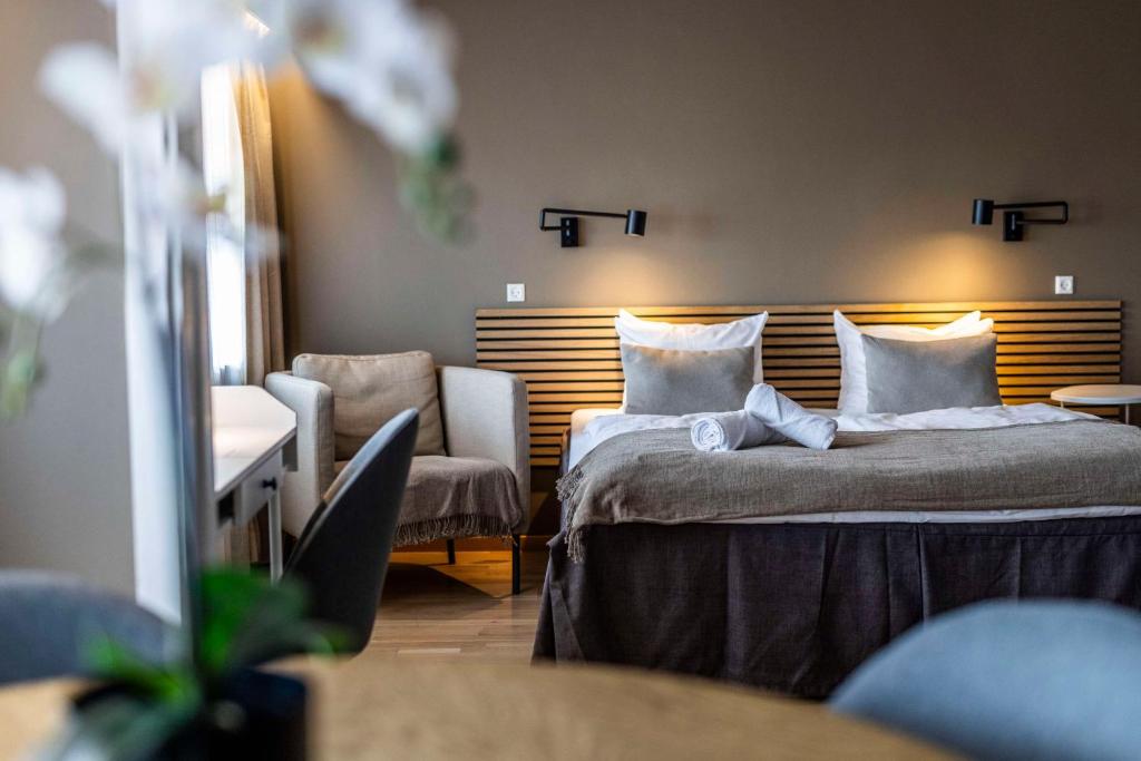 Postel nebo postele na pokoji v ubytování Scandic Ringsted