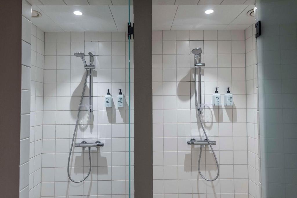 Koupelna v ubytování Scandic Kolding