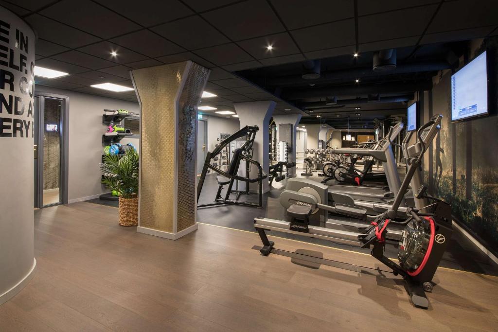 Fitness centrum a/nebo fitness zařízení v ubytování Scandic St. Olavs Plass