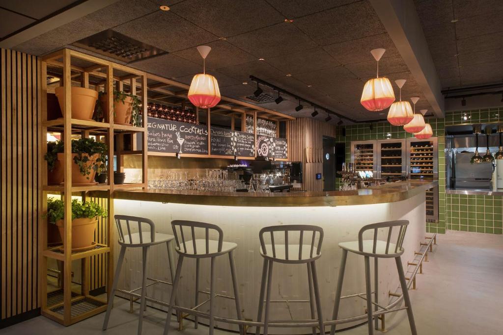Lounge nebo bar v ubytování Scandic Sjølyst