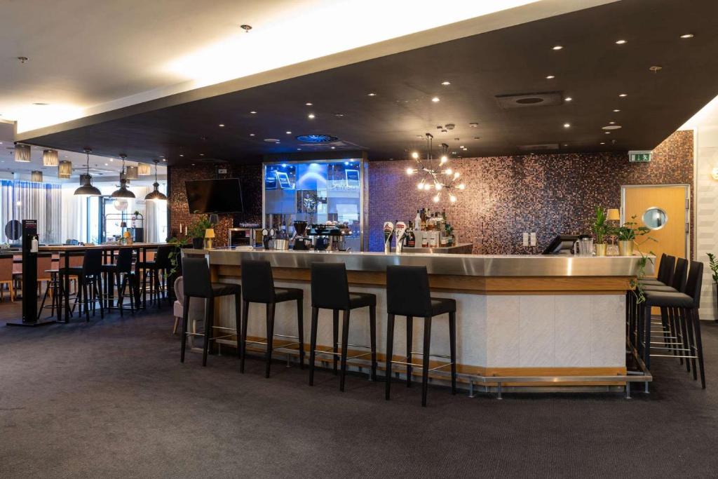 Lounge nebo bar v ubytování Scandic Gdańsk