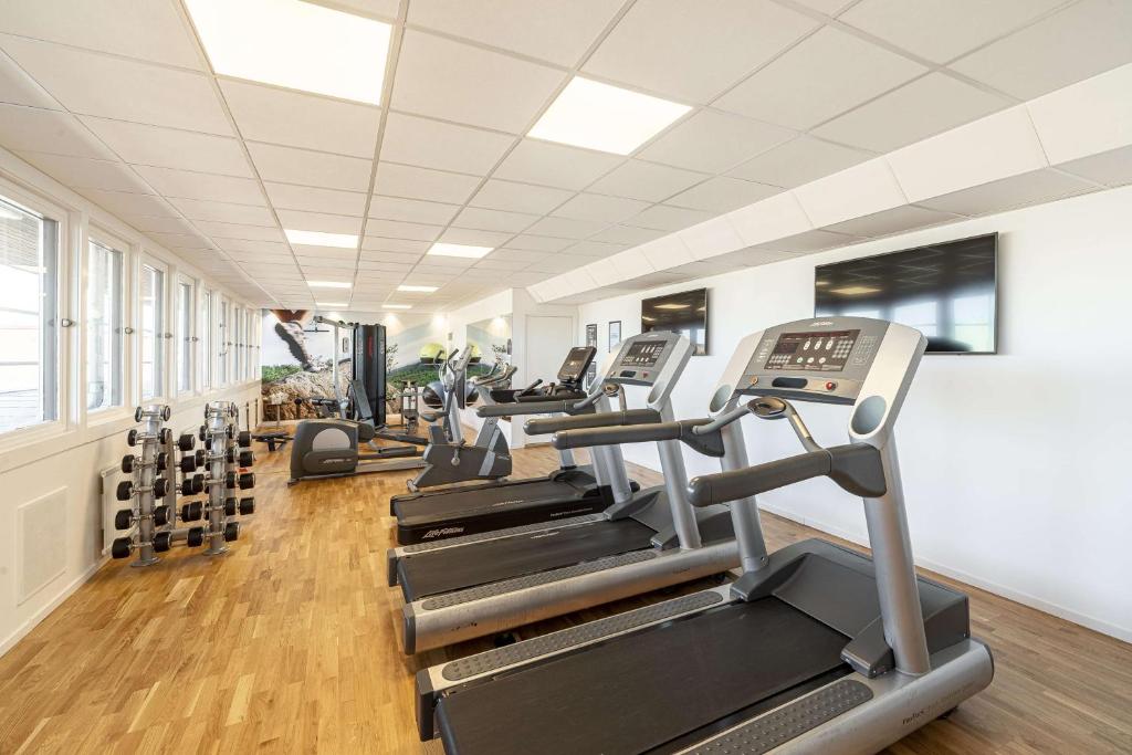 Fitness centrum a/nebo fitness zařízení v ubytování Scandic Hallandia