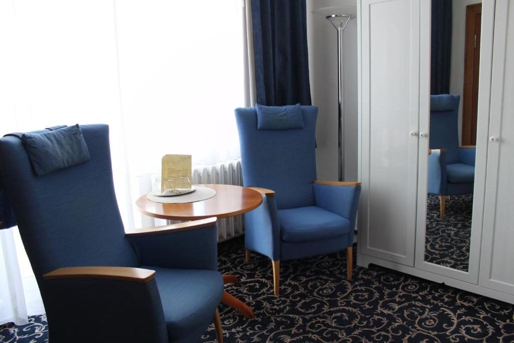Posezení v ubytování Kur- und Ferienhotel Sanddorn