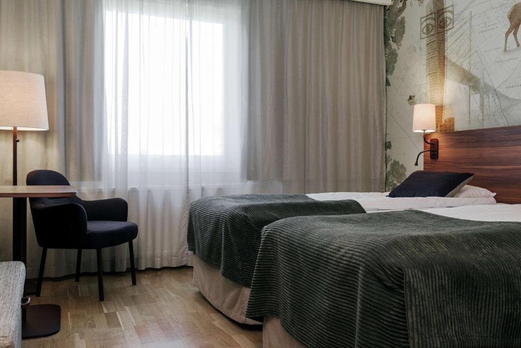 Postel nebo postele na pokoji v ubytování Scandic Segevång