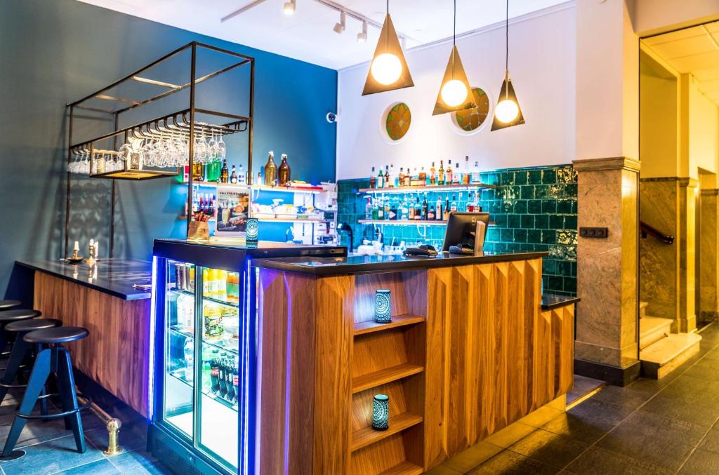 Lounge nebo bar v ubytování Scandic Stortorget