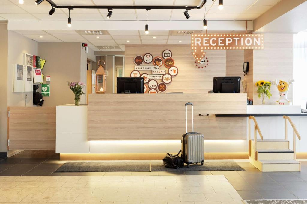 Vstupní hala nebo recepce v ubytování Scandic Örebro Väst