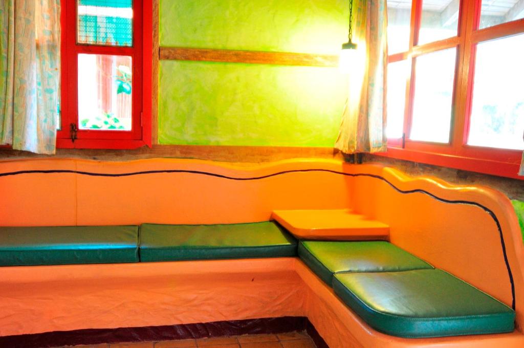 Posezení v ubytování Hosteria Canoa