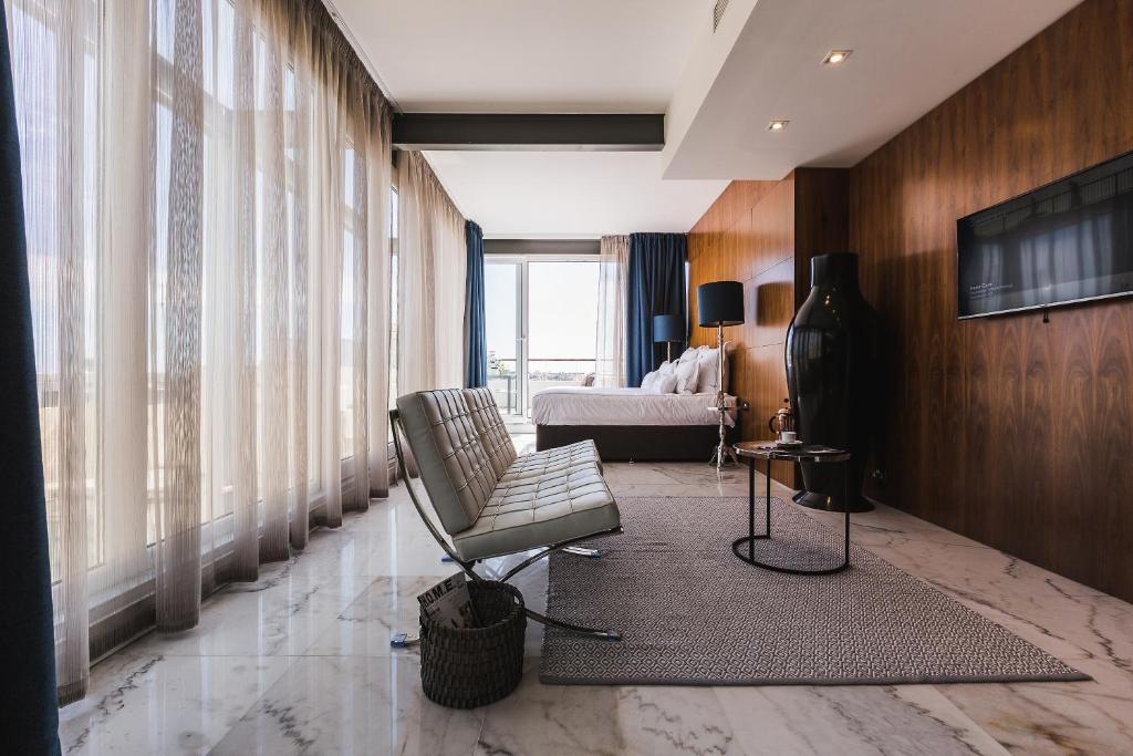 TV a/nebo společenská místnost v ubytování SU29 Boutique Hotel