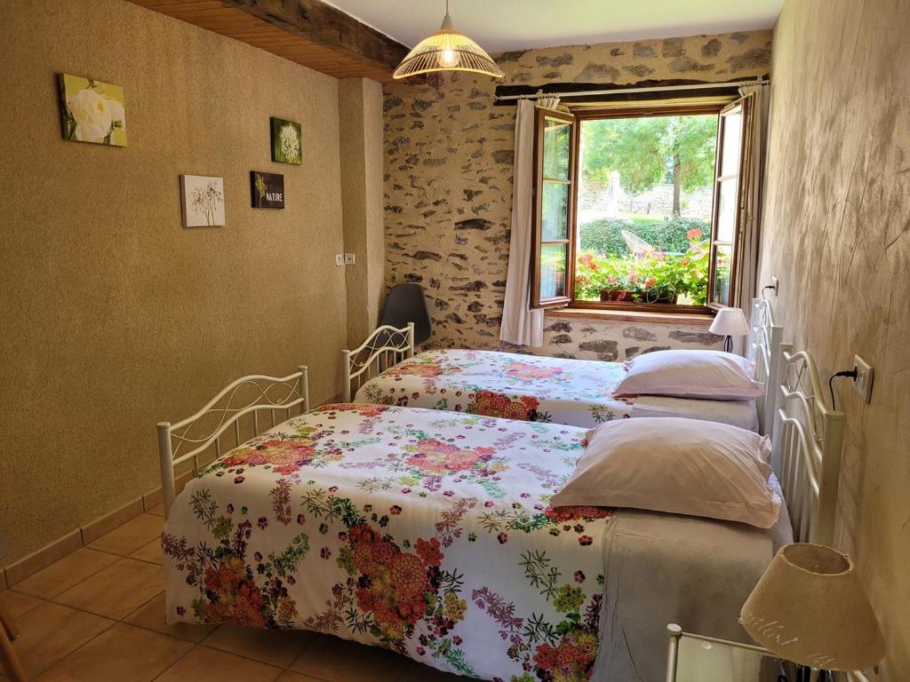 Le Moulin de Drapras - Chambre Familiale Avec Vue Sur Jardin