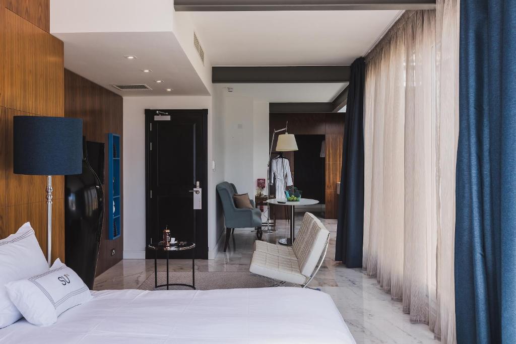 Postel nebo postele na pokoji v ubytování SU29 Boutique Hotel