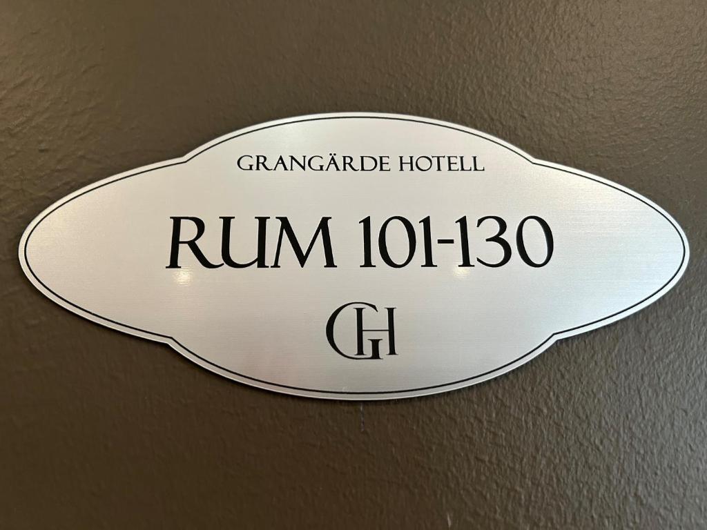 Certifikát, hodnocení, plakát nebo jiný dokument vystavený v ubytování Grangärde Hotell