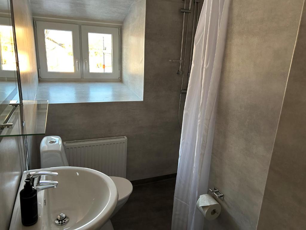 Koupelna v ubytování Grangärde Hotell
